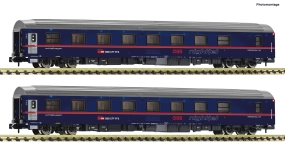 Fleischmann 6260013 - N - 2-tlg. Set Schlafwagen Nightjet, ÖBB/SBB, Ep. VI